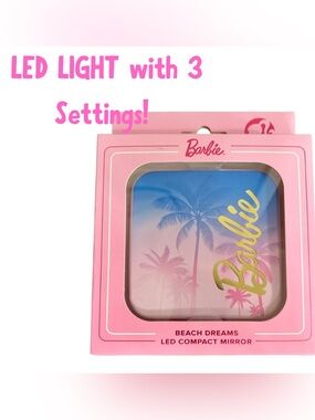 Impressions Vanity Barbie Beach Dreams Compact Mirror for Purses, Travel